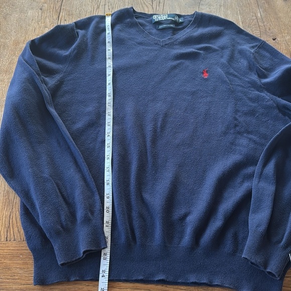 POLO RALPH LAUREN PIMA COTTON V NECK - Picture 3 of 5